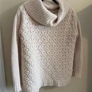 moon & madison Cream Cowl Neck Sweater